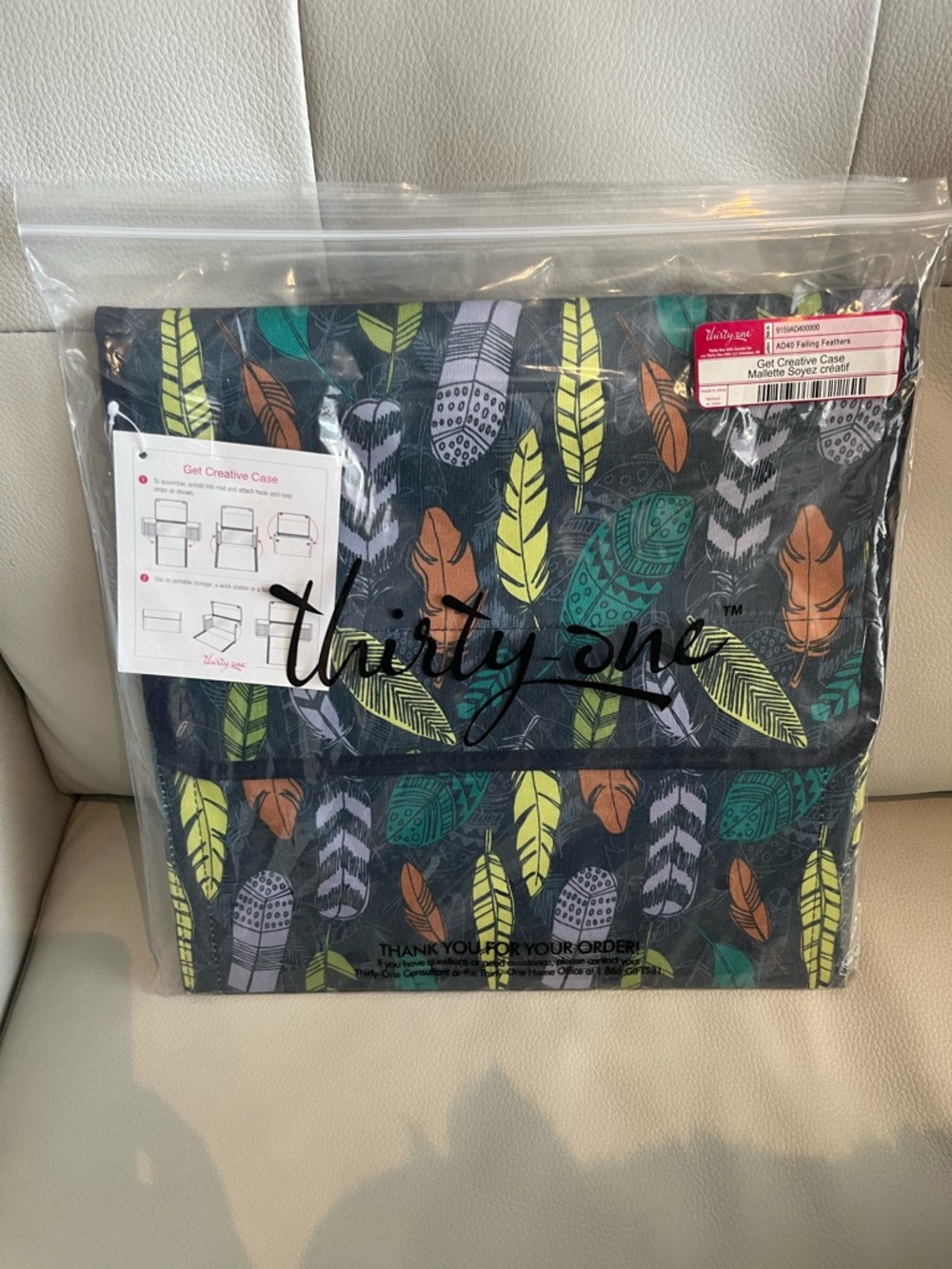 thirty-one Feather Print Get Creative Case